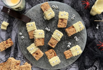 Barritas Momia de leche condensada y avena